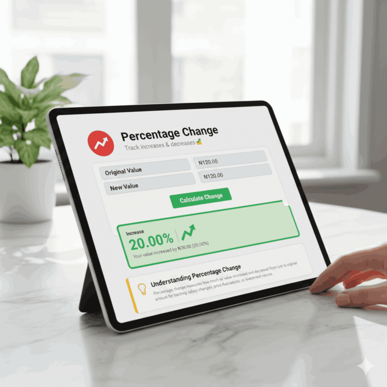 Percentage Change Calculator