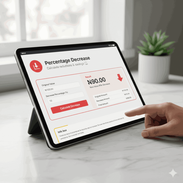 Percentage Decrease Calculator