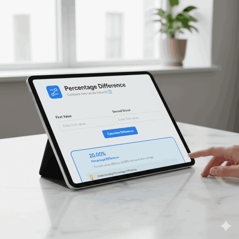 Percentage Difference Calculator