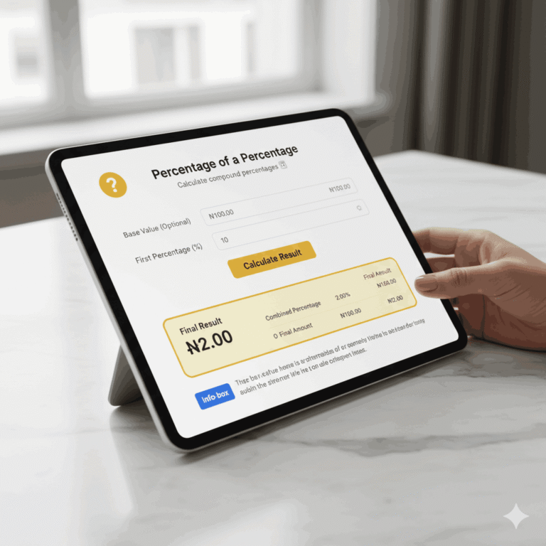 Percentage of a Percentage Calculator