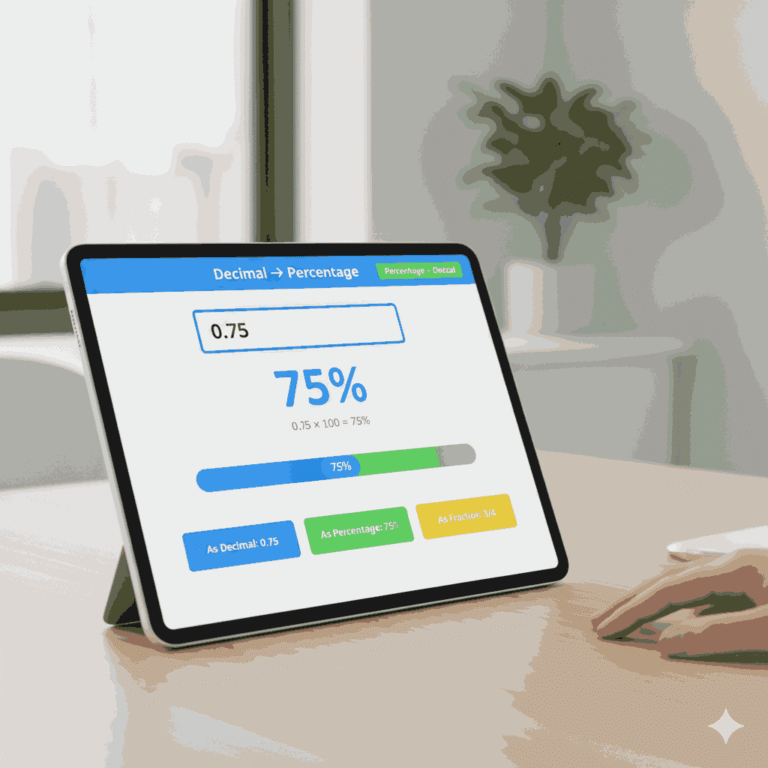 Decimal To Percentage Converter