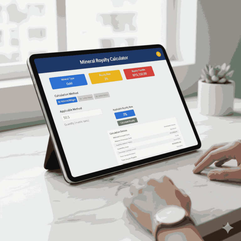 Mineral Royalty Calculator