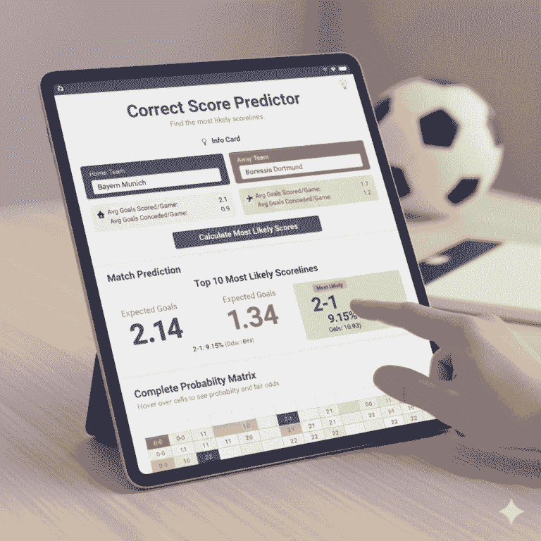 Correct Score Predictor