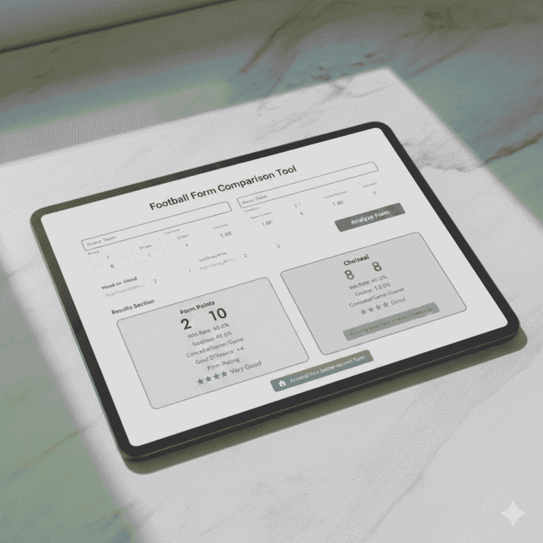 Football Form Comparison Tool