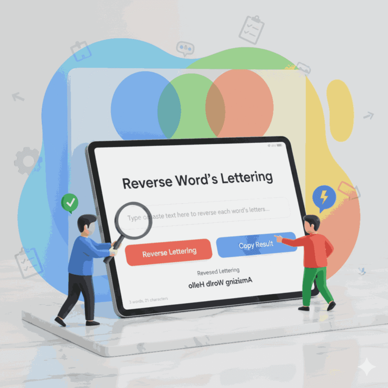 Reverse Word's Lettering