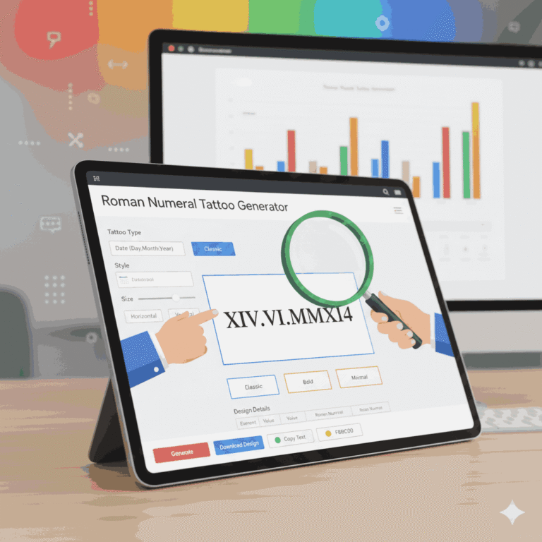 Roman Numeral Tattoo Generator