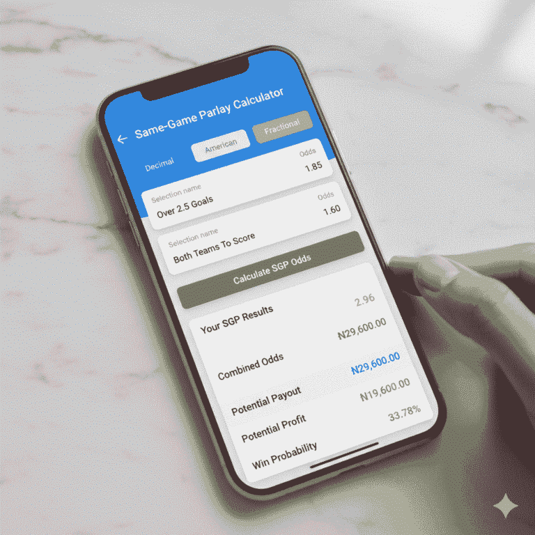Same-Game Parlay Calculator