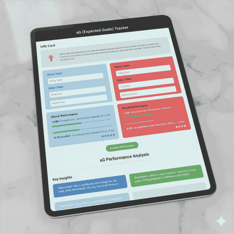 xG Tracker